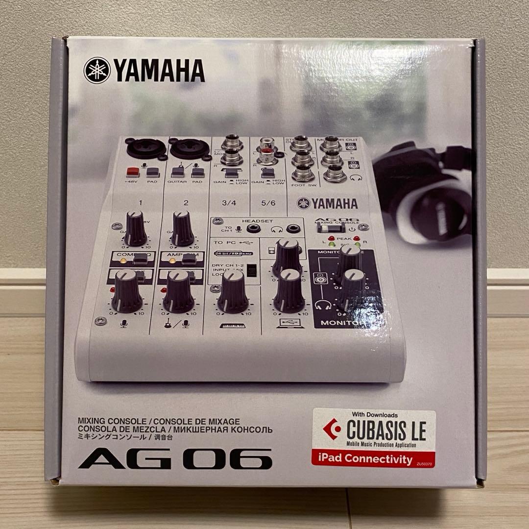 YAMAHA AG 06 オーディオインターフェース YAMAHAよりウェブキャスティングに便利な機能を備えた音楽・音声用6