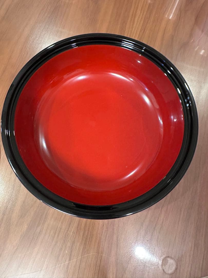 琉球角萬　琉球漆器　菓子器 パームツリー装飾