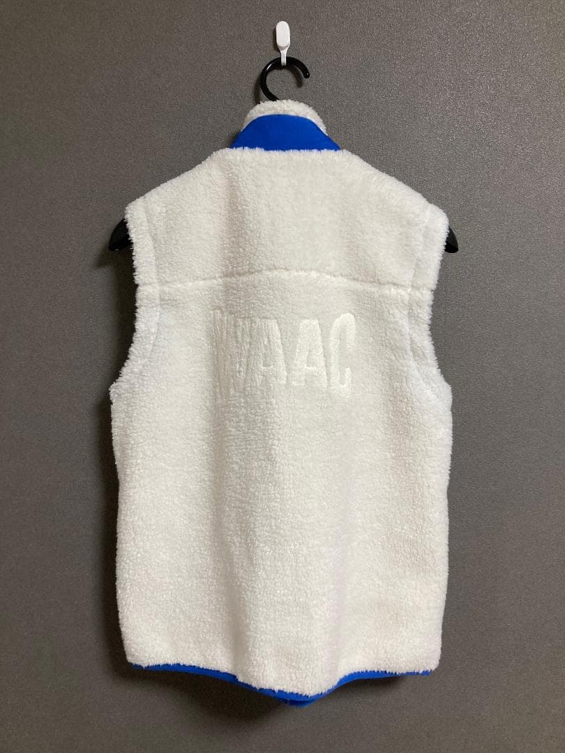 新品 WAAC ロゴ ボア フリース ベスト 072304258