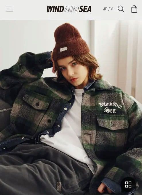 ジャケット・アウター WIND AND SEA Shaggy Plaid Shirt Jacket