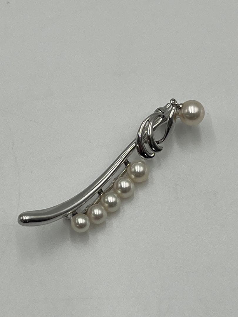MIKIMOTO ミキモト アコヤベビーパール ブローチ SV