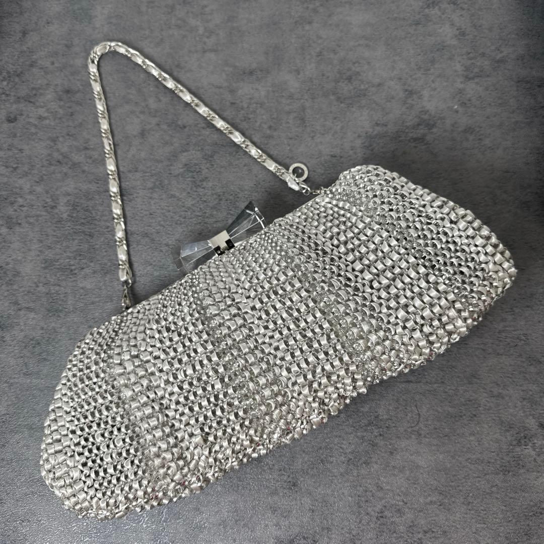 アンテプリマ クリスタッオフィオッコ ワイヤー 2way バッグ リボン がま口