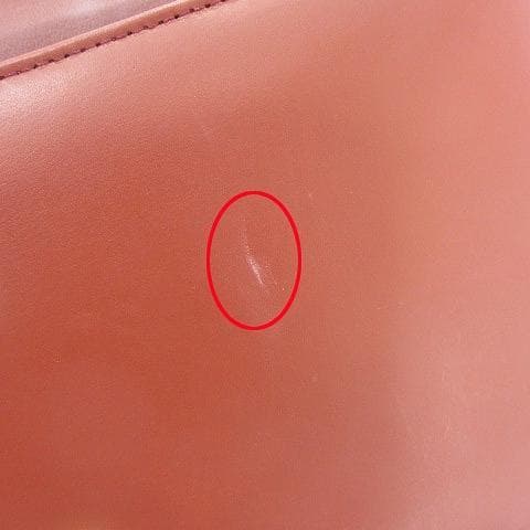 【正規品】カルティエ ヴィンテージ バッグ レザー×チェーン ボルドー 肩掛け可