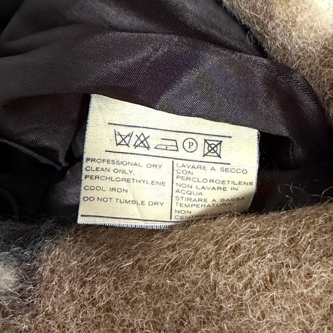 極美品】フェラガモ チェスターコート アルパカ混 モヘヤ混 マキシ丈