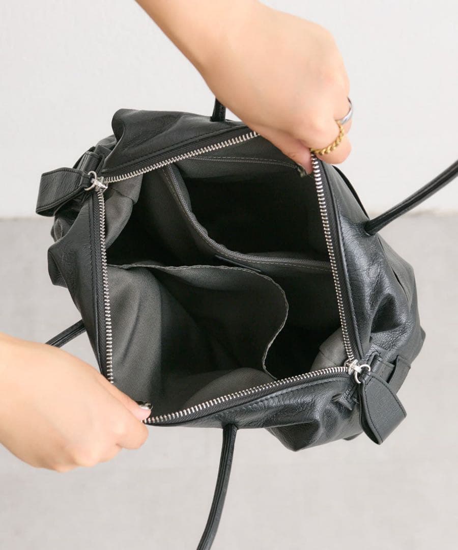 ear PAPILLONNER ロングハンドルボストンバッグ