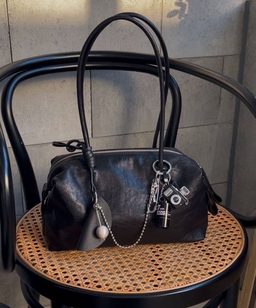 ear PAPILLONNER ロングハンドルボストンバッグ