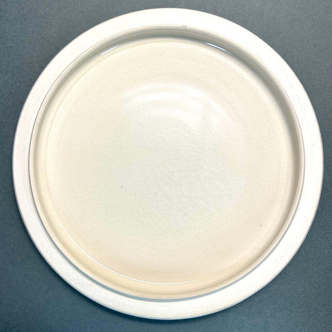 水指 『手塚大示 仁清写 松鶴絵曲形』 即中斎好写 桃山窯 茶道具 共箱