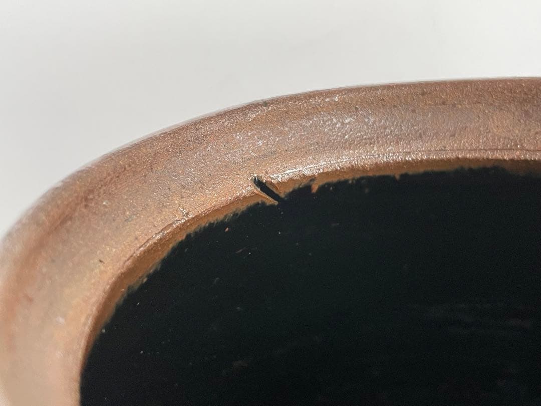 陶芸家 人間国宝 濱田庄司 浜田庄司 ？ 鉄釉 文打 水指 茶道具 箱