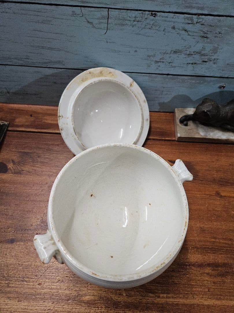 フランスアンティーク NIDERVILLER 小さなスーピエール ポット