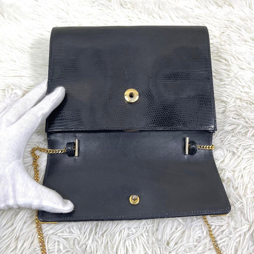 希少品‼️GUCCI ショルダーバッグ　ゴールドチェーン　ヴィンテージ　GG金具