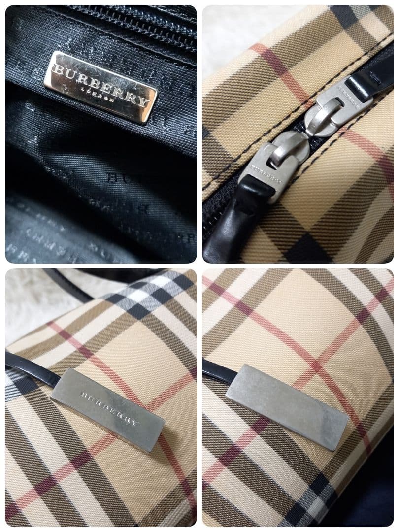 ●良品●　BURBERRY　ノバチェック　ハンドバッグ　ミニ　トート　保存袋付き