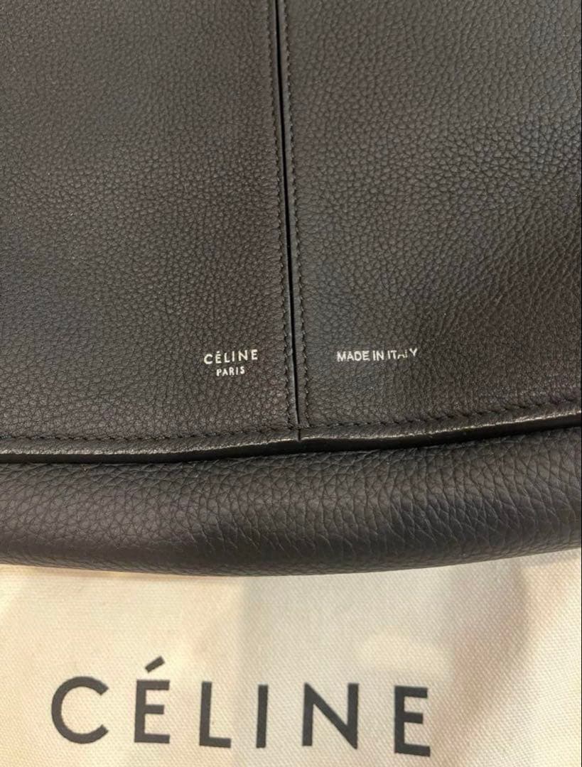 CELINE セリーヌ トリフォルド 黒 バッグ フィービー ショルダー バック