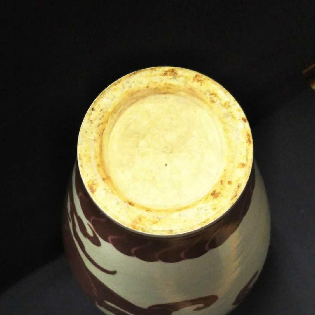 中国古美術/釉裏紅龍紋大瓶/