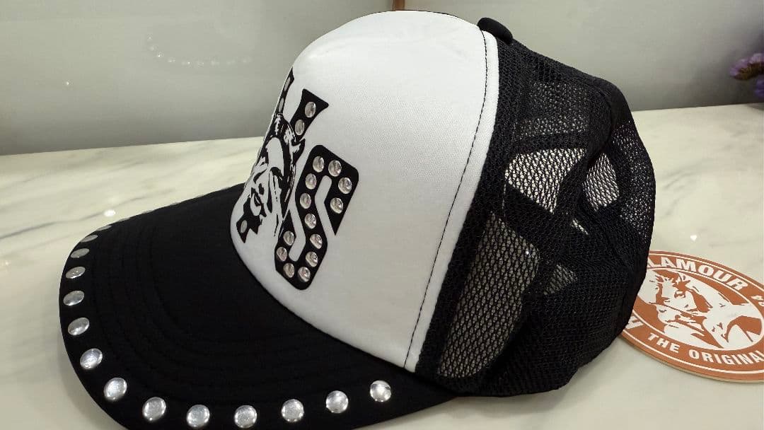 新品未使用】ヒステリックグラマー スタッズメッシュキャップ -009