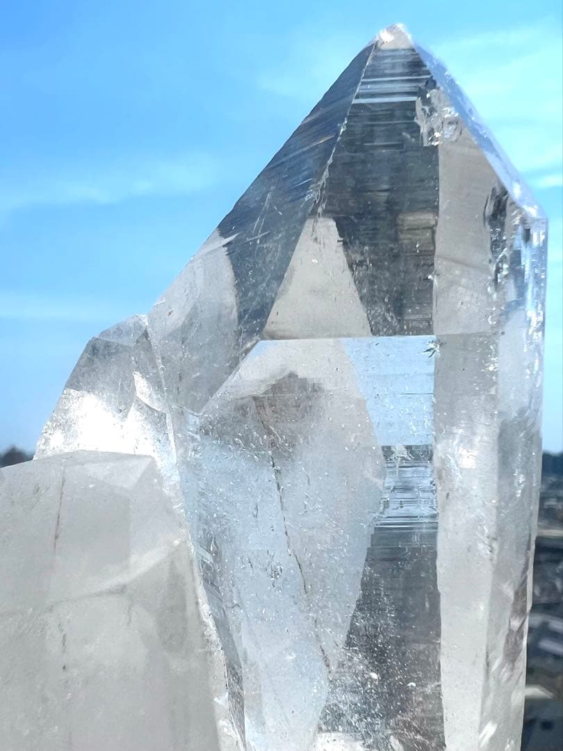 美✨1.3kg!希少✨AAAAA 宝石質 マニハール水晶 ✨大天使ミカエルの神殿