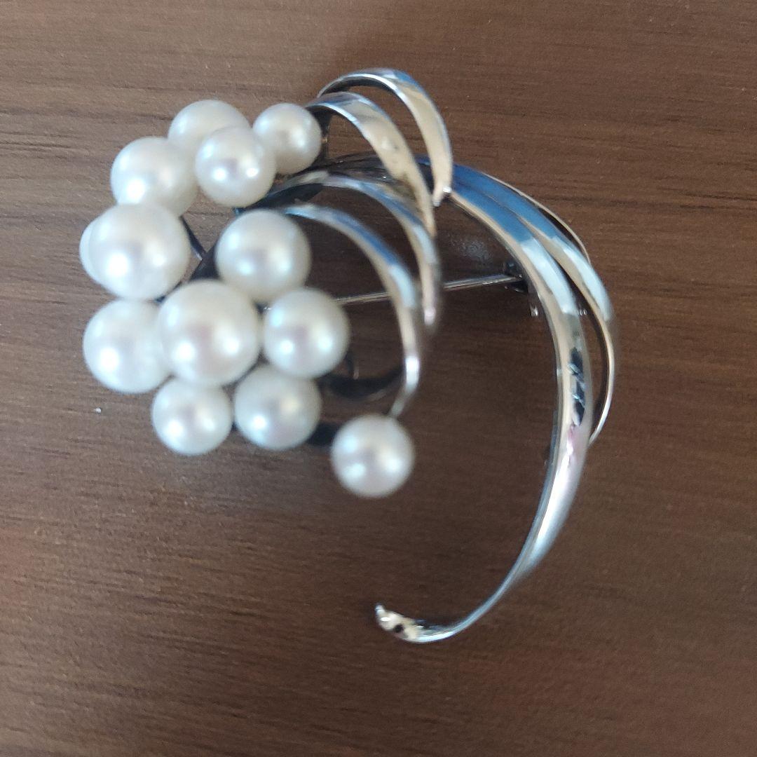 タサキパールフラワーブローチ 新品仕上げ磨き済】TASAKI タサキ フラワーパールブロー