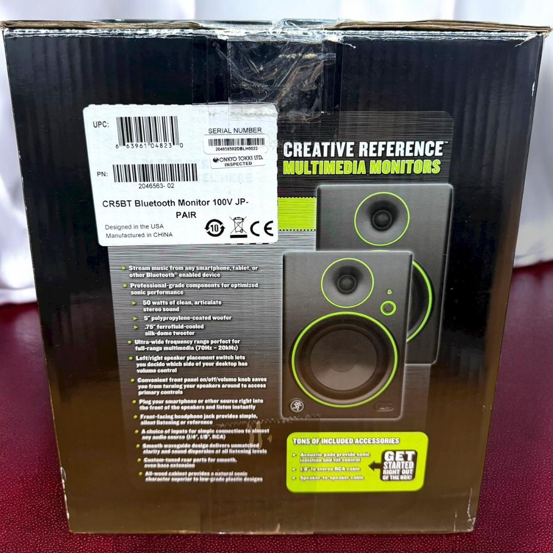 ☆極美品 MACKIE CR5BT ペア Bluetooth モニタースピーカー
