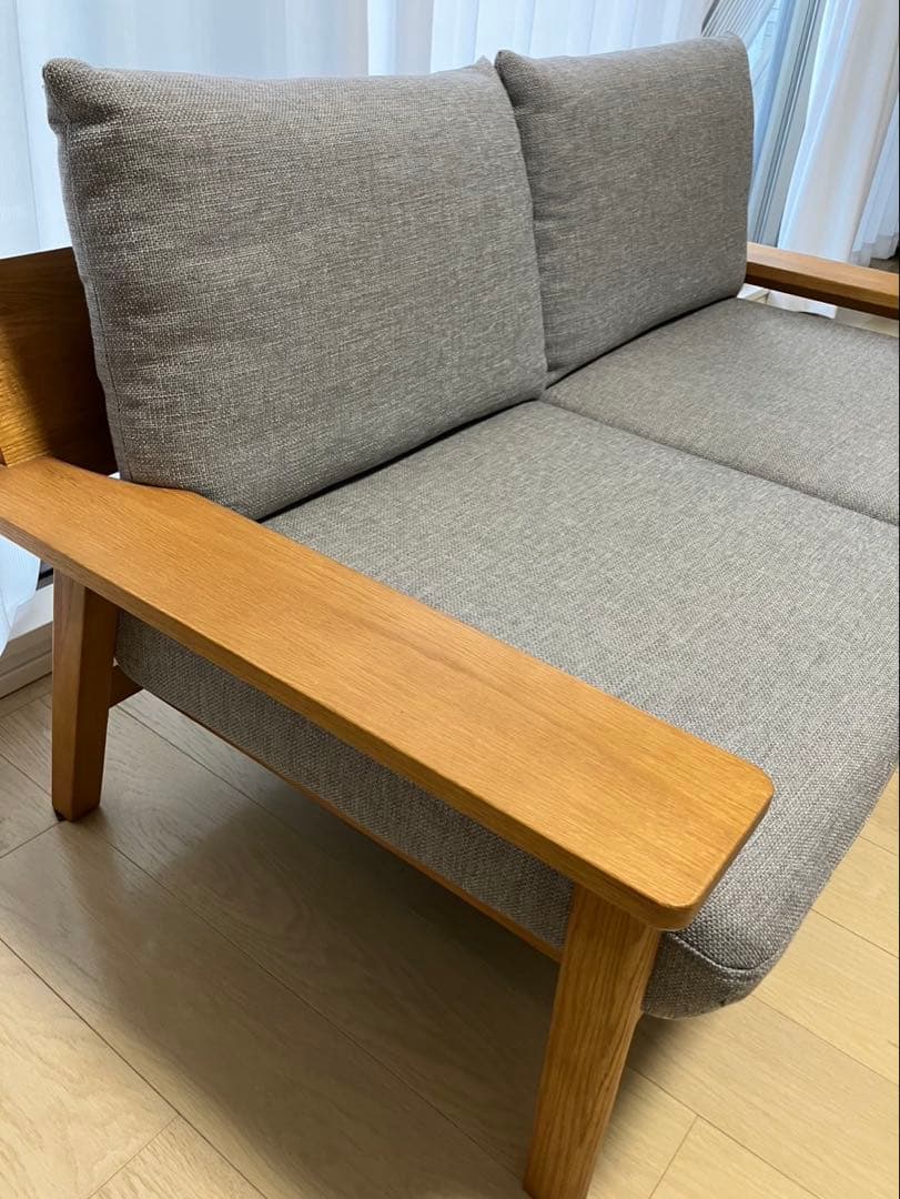 unico 2人掛け ソファ グレー KIRP 美品