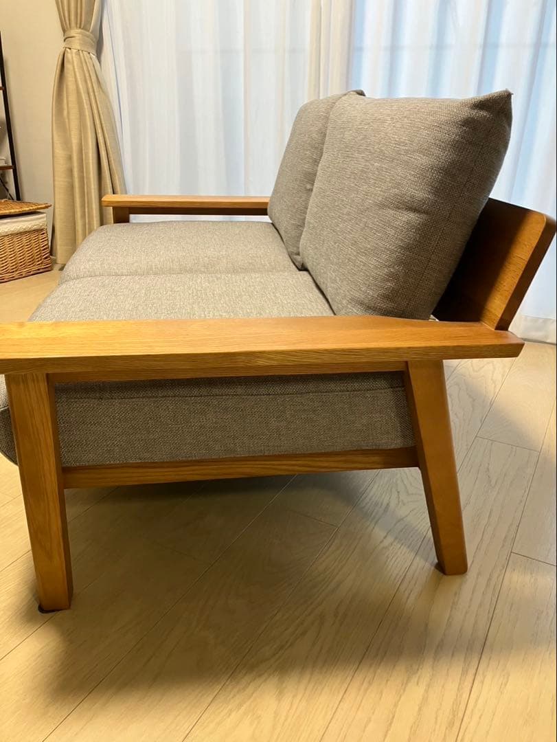 unico 2人掛け ソファ グレー KIRP 美品