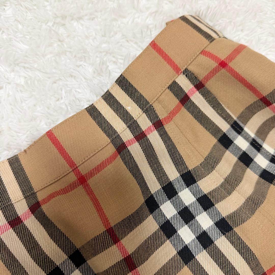 良品 BURBERRYS プリーツスカート ノバチェック