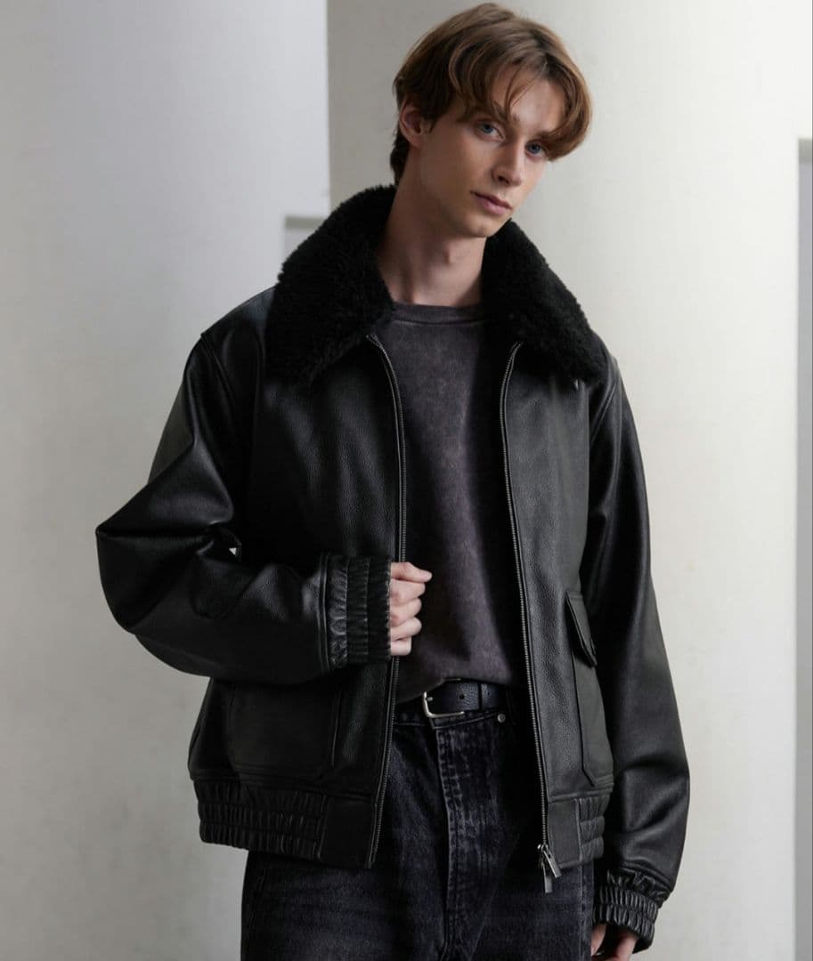 CLEL】 牛革/カウレザー G-1ブルゾン - メルカリ