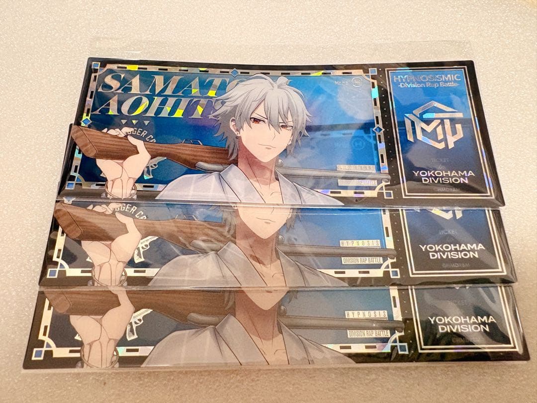 ヒプノシスマイク オンラインくじ缶バッジ チケット風ホログラムカード