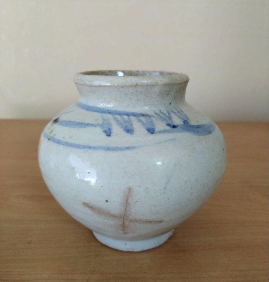 李朝染付小壺　古美術　李朝 小壺