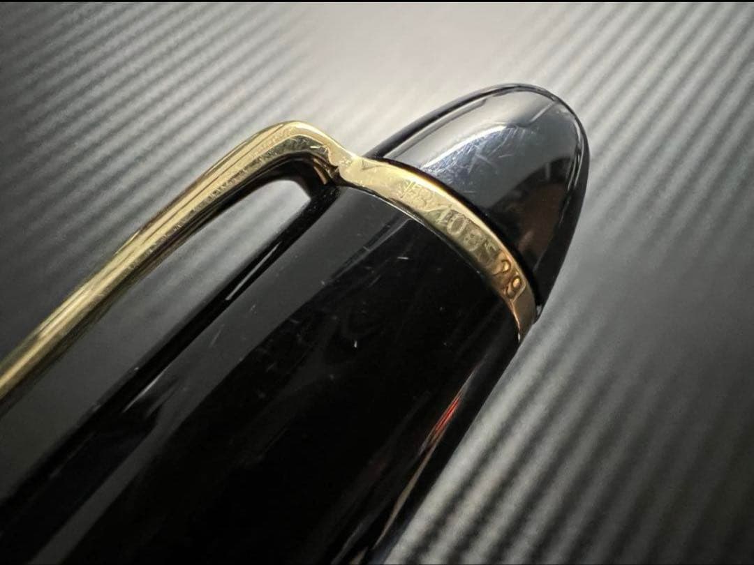 モンブラン 146 万年筆 中白 B 太字 エボナイト芯