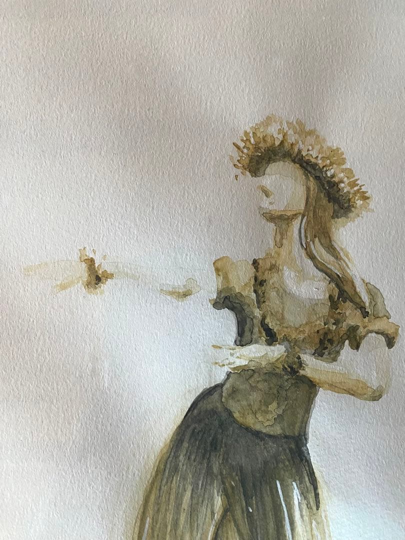フラダンス　ハワイ　絵画　絵　水彩画　インテリア　ポスター