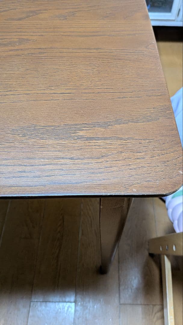 ニトリ 人気シリーズ オーク材 木製 ブラウンダイニングテーブル