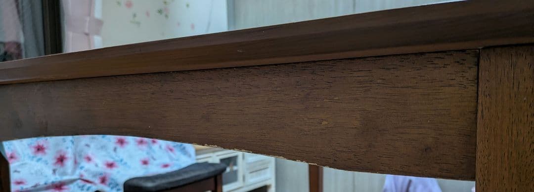 ニトリ 人気シリーズ オーク材 木製 ブラウンダイニングテーブル