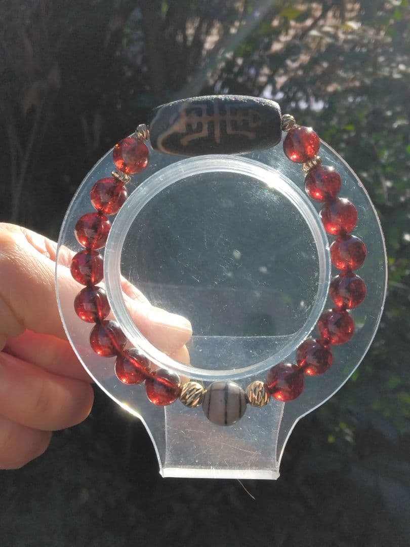 蜘蛛天珠➕福寿天珠ブレスレット⭐火供天珠❇護符霊符強力⭐龍神ζ生霊返し⭐呪詛返し