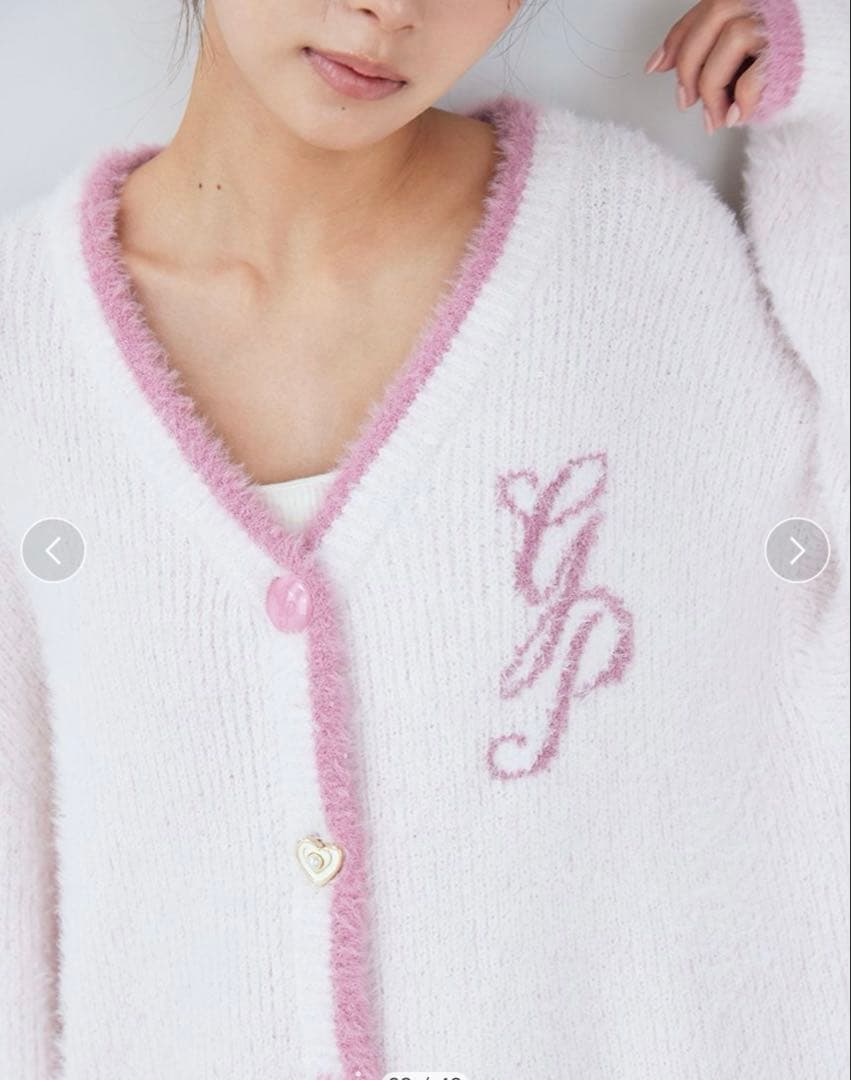 ジェラピケ　ラメフェザーカーディガン & ラメフェザーショートパンツ　2点セット