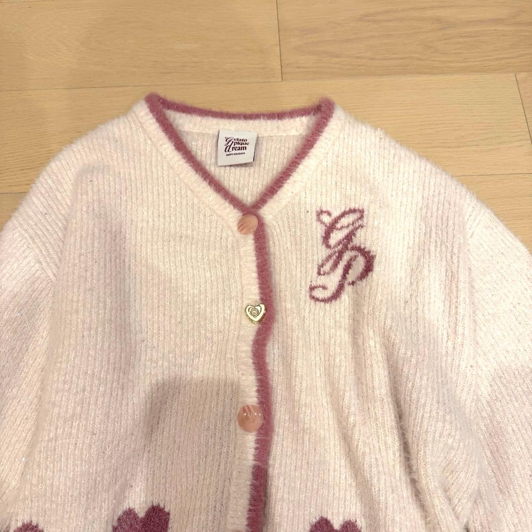 ジェラピケ　ラメフェザーカーディガン & ラメフェザーショートパンツ　2点セット