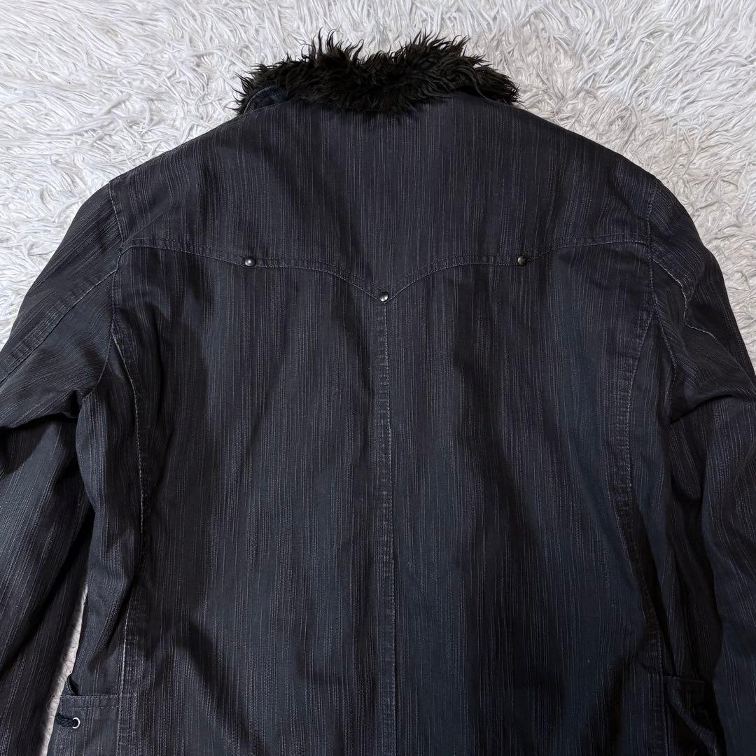 00s grunge far riders jacket y2k