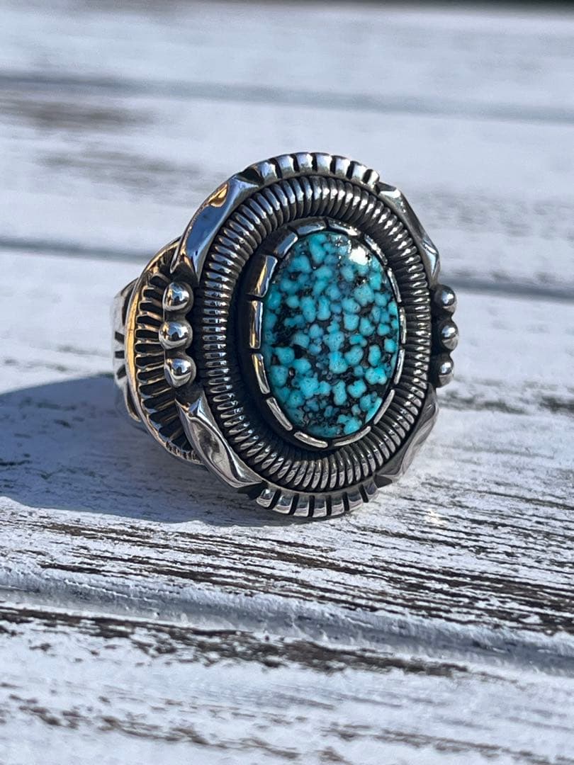 ウィルバンデバーWill Vandeverナバホ族 キングマンターコイズリング