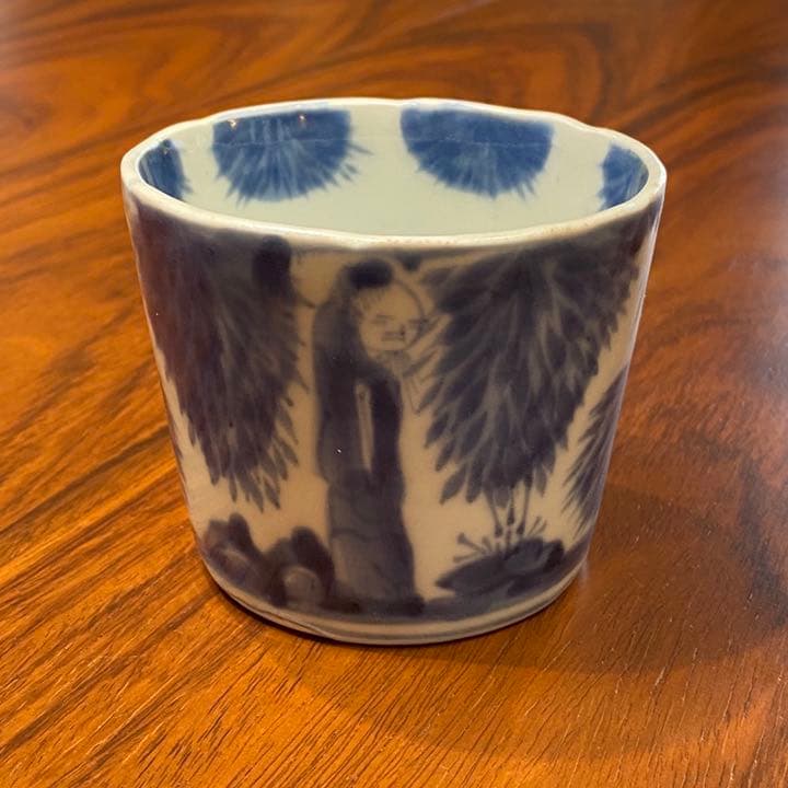 古伊万里　蕎麦猪口　藍染付5個セット