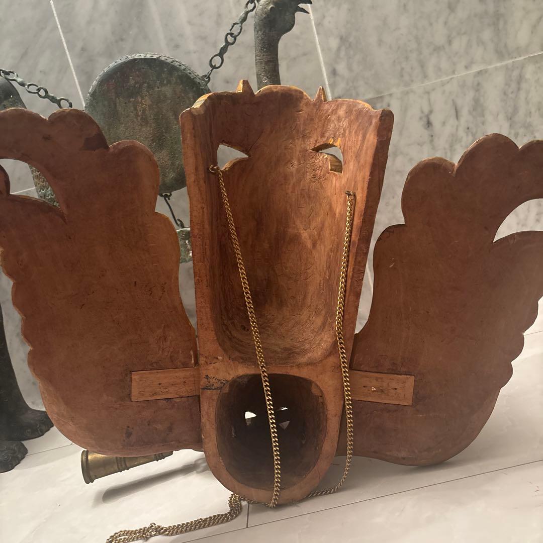 ヴィンテージ インドネシア ヒンドゥー教の神様ガルーダのとてつもない