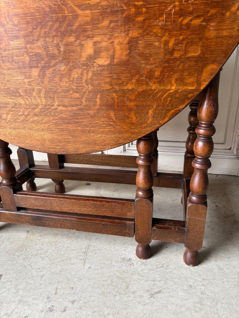 オーク　バタフライテーブル/アンティーク