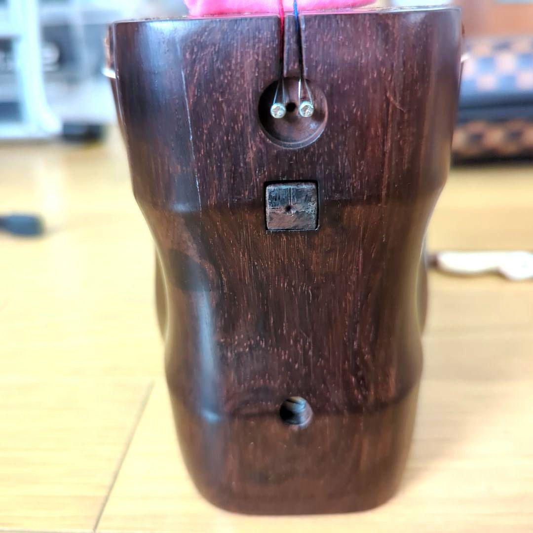 胡涵柔製作 最上級明清老紅木 未使用 螺鈿花 回紋頭 二胡