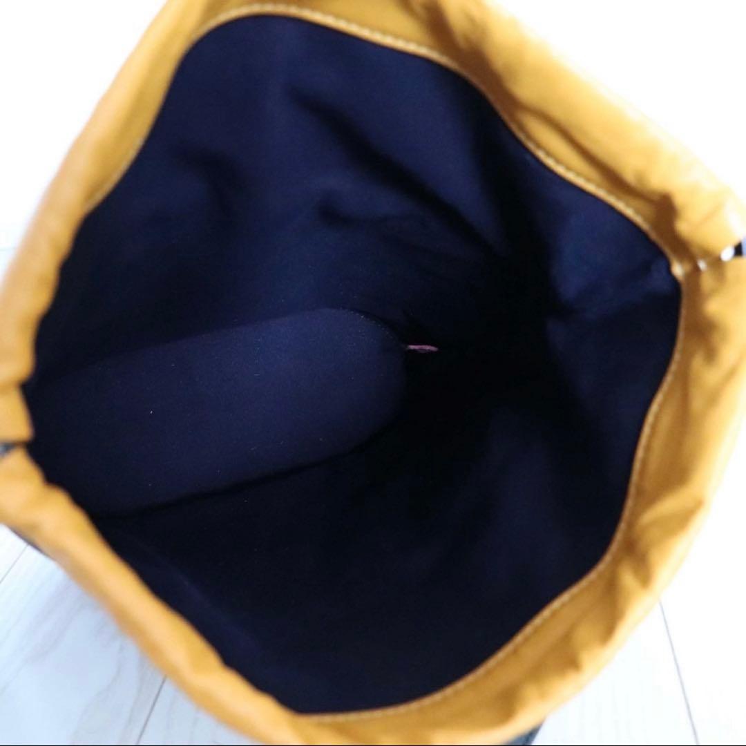 美品 J&M DAVIDSON カーニバル 巾着 レザー ショルダー バッグ