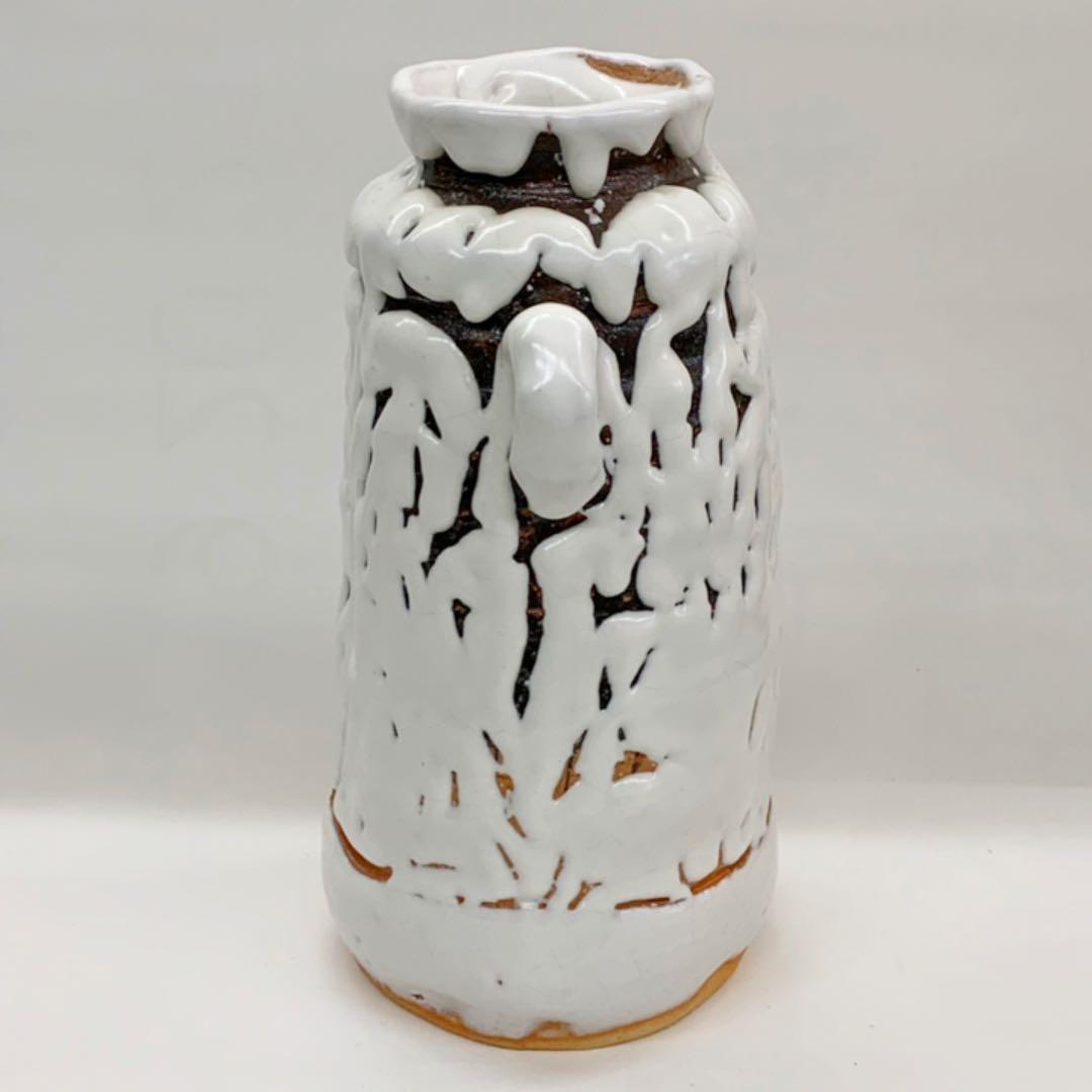 【花入16】萩　カイラギ　耳付　小松健　高さ23㎝