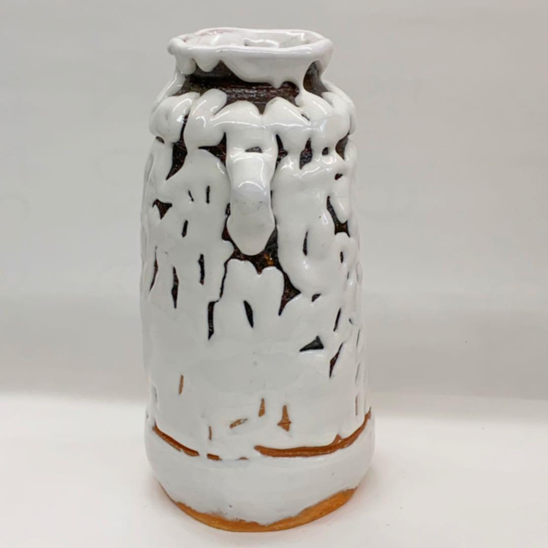 【花入16】萩　カイラギ　耳付　小松健　高さ23㎝