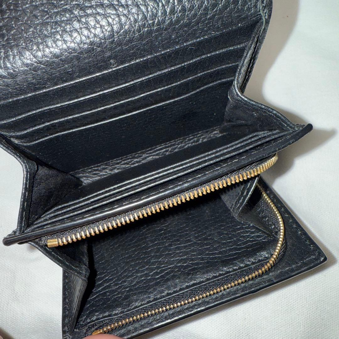 GUCCI 二つ折り財布 黒 ベージュ マーモント 正規品