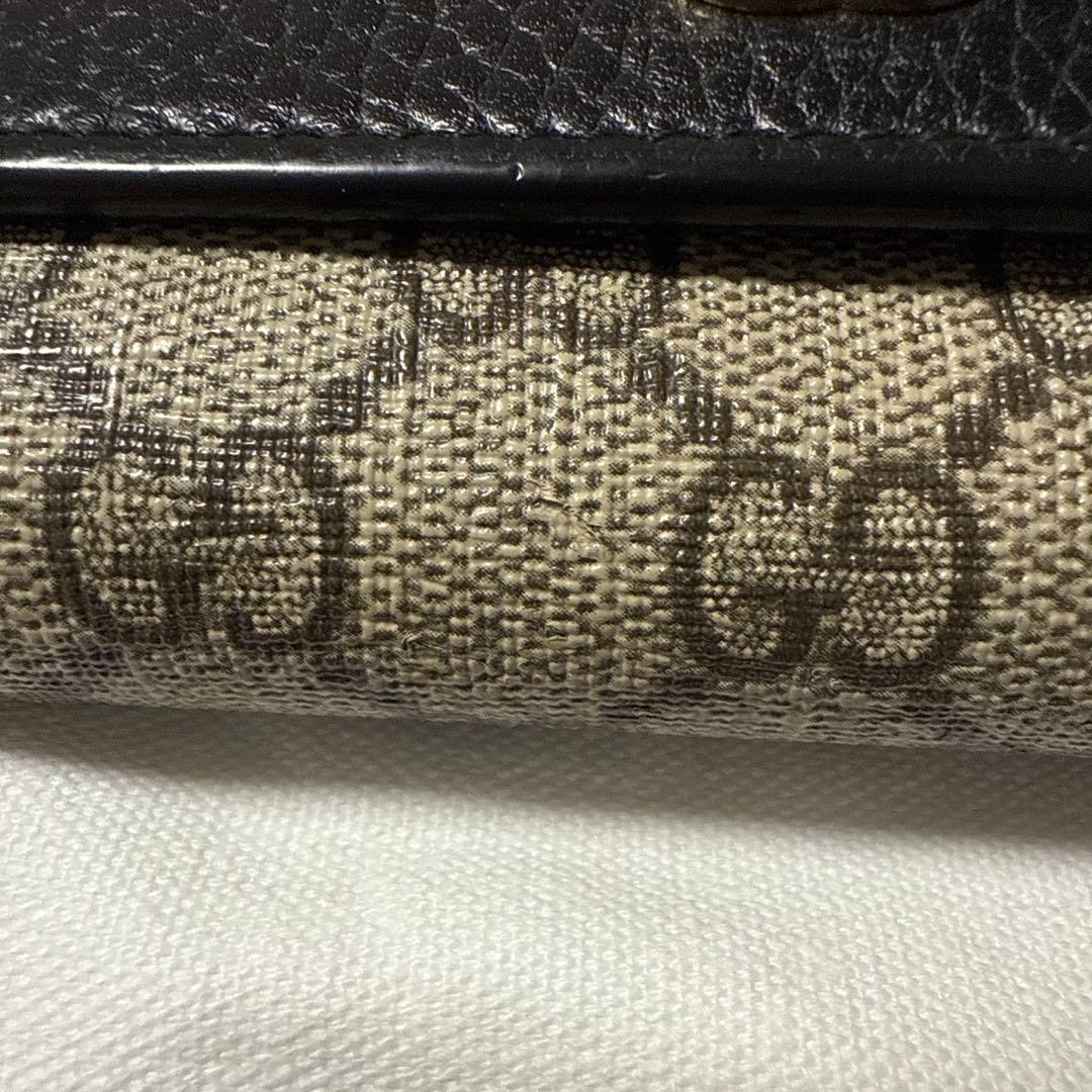 GUCCI 二つ折り財布 黒 ベージュ マーモント 正規品