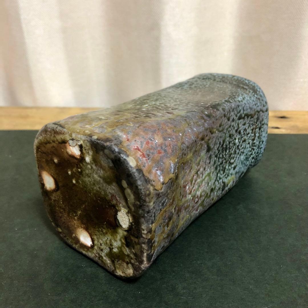 佐久知炎仙 秘色南蛮花器 茶道具 共箱 掛花入 - メルカリ