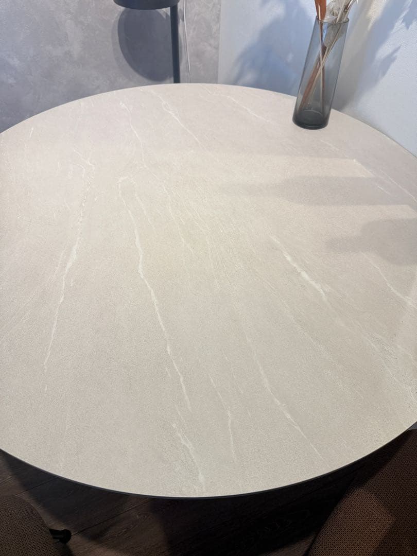 【タイムセール】丸テーブル 100cm高圧メラミン天板