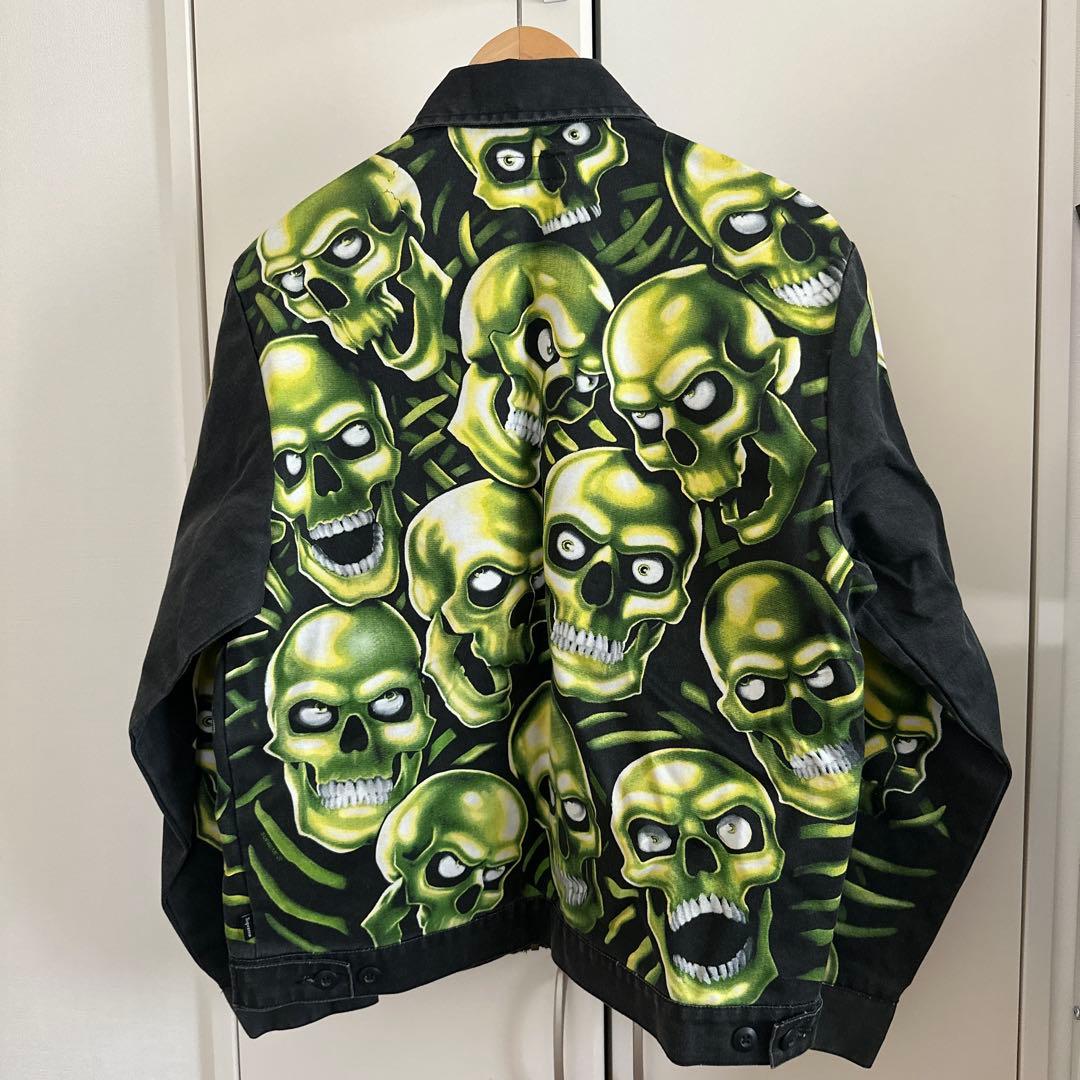 ヒ*ー様 supreme skull pile work jacket