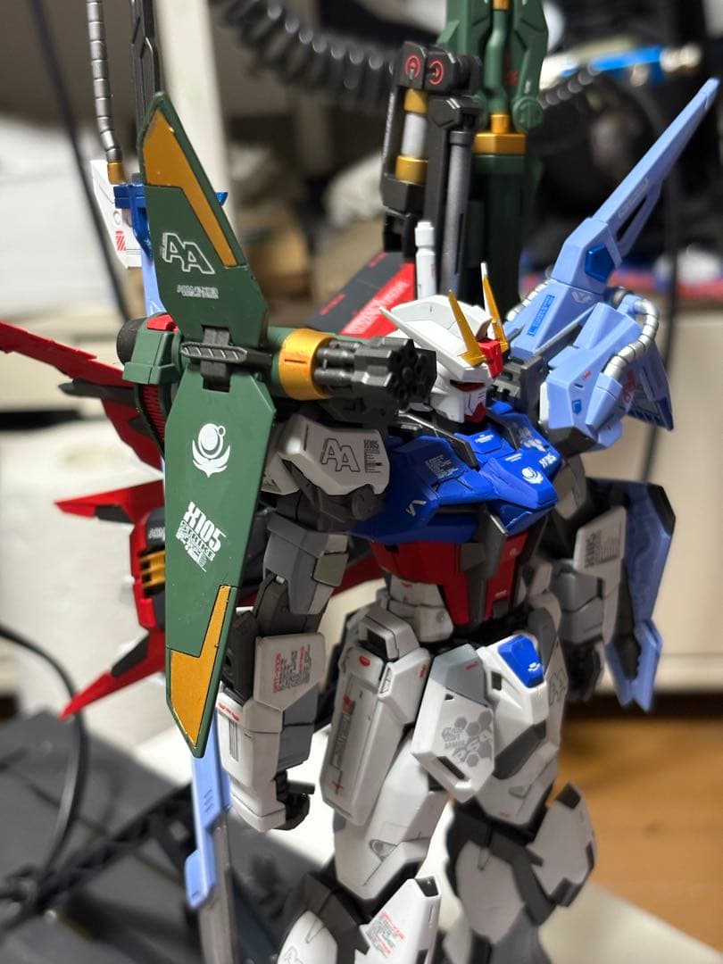 MG パーフェクトストライク全塗装完成品 ガンダムベース限定