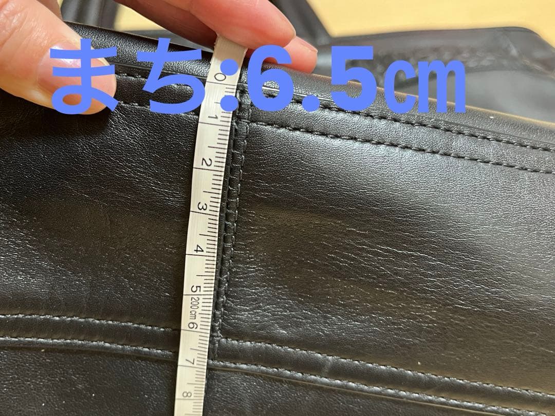 COACHブラックレザー ビジネスバッグ　2way